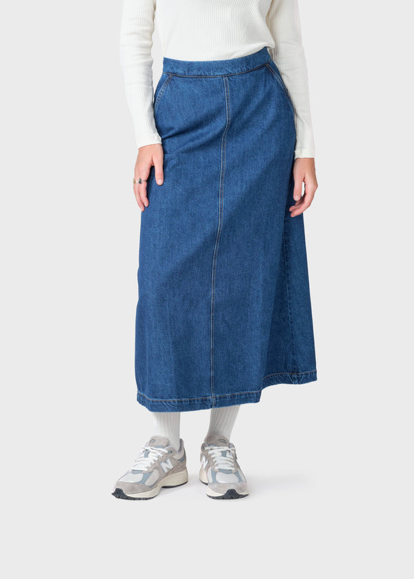 Klitmøller Collective ApS Amber denim skirt Skirts Dark blue stonewash