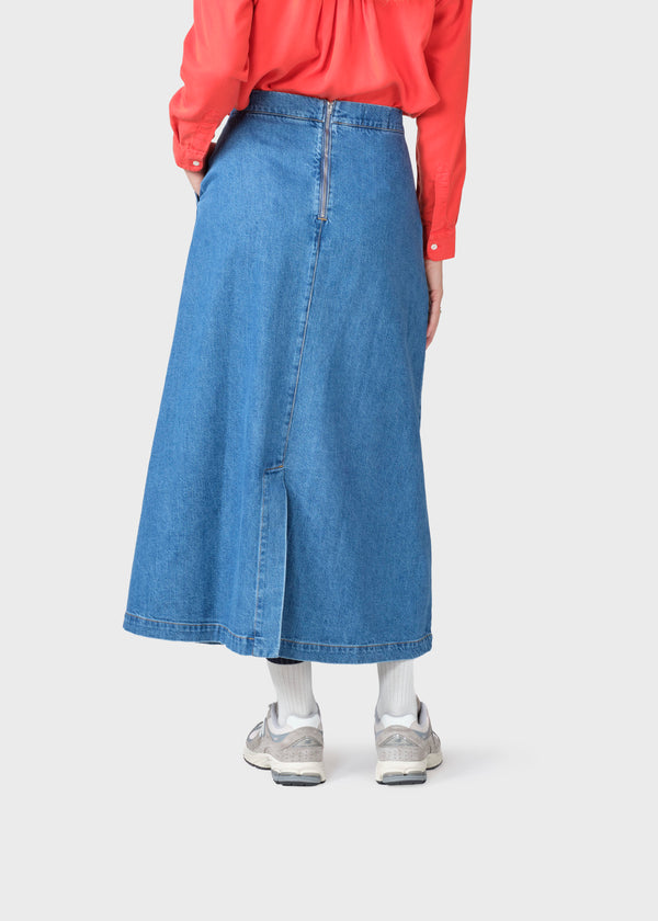Klitmøller Collective ApS Amber denim skirt Skirts Light blue stonewash