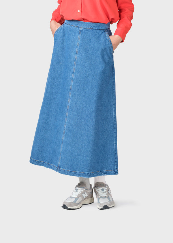 Klitmøller Collective ApS Amber denim skirt Skirts Light blue stonewash