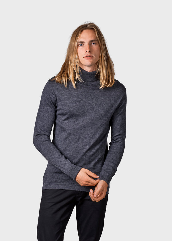 Klitmøller Collective ApS Anders knit Knitted sweaters Anthracite
