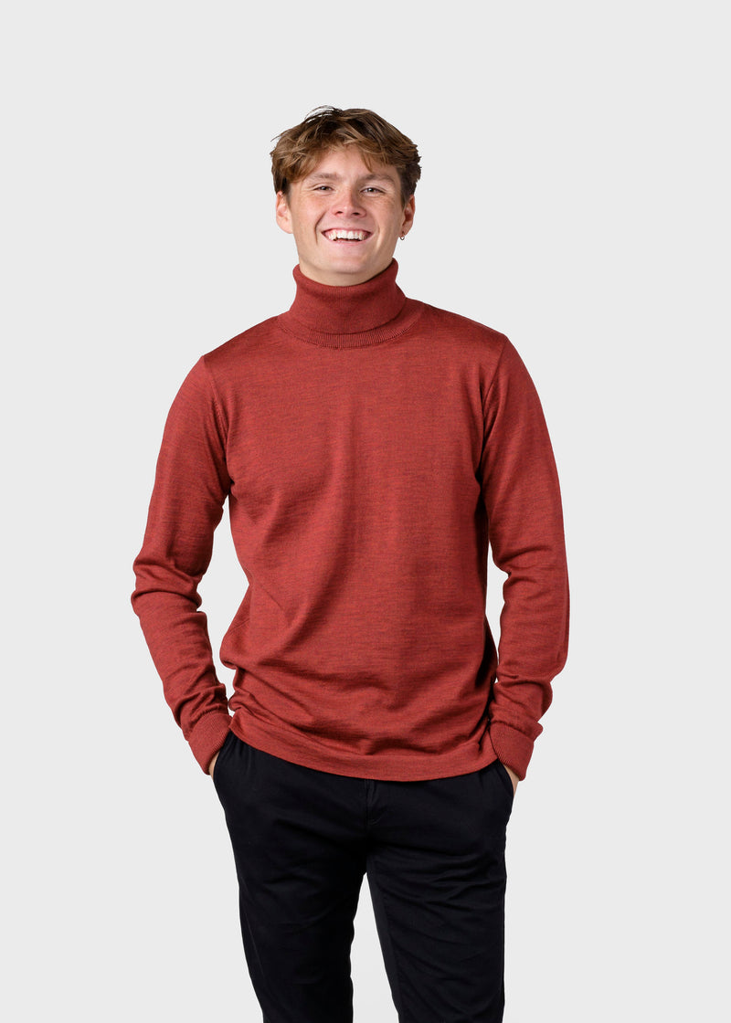 Klitmøller Collective ApS Anders knit Knitted sweaters Clay red