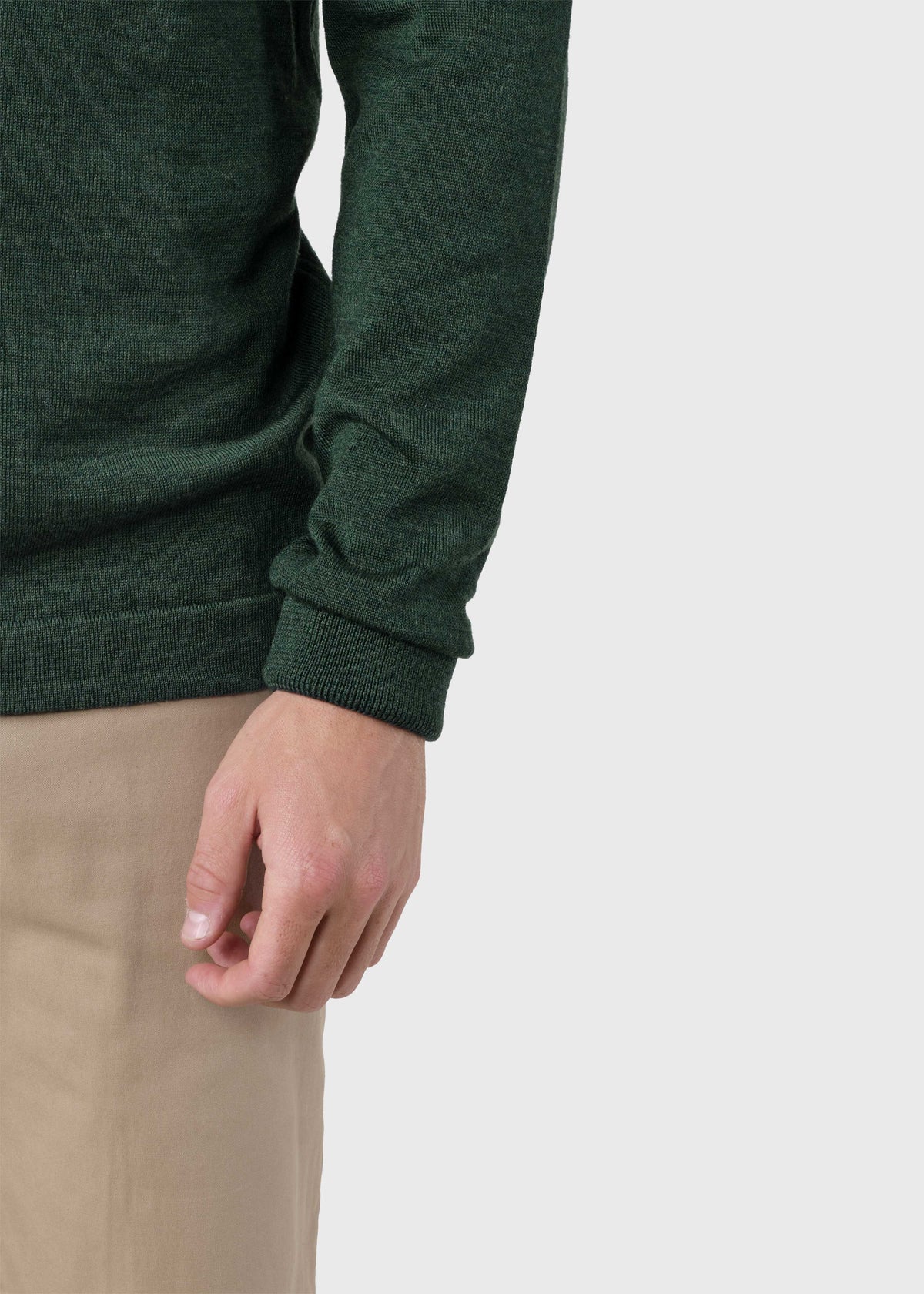 Klitmøller Collective ApS Anders knit Knitted sweaters Moss Green