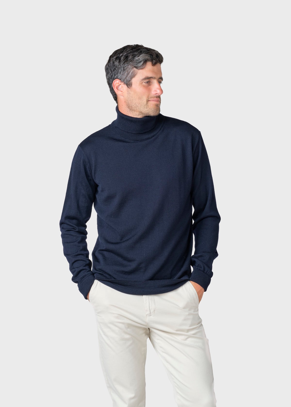 Klitmøller Collective ApS Anders knit Knitted sweaters Navy