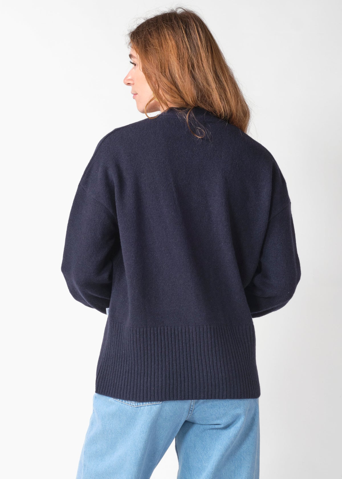 Klitmøller Collective ApS Annemarie cardigan knit Knitted sweaters Navy