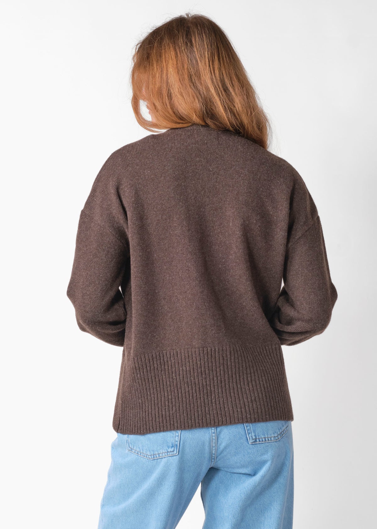 Klitmøller Collective ApS Annemarie cardigan knit Knitted sweaters Taupe