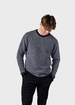 Klitmøller Collective ApS Arthur knit Knitted sweaters Black/light grey