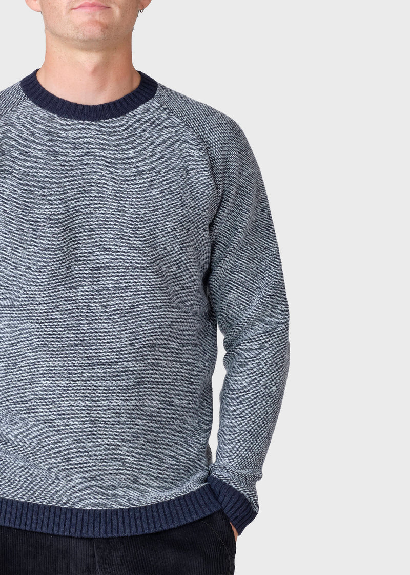 Klitmøller Collective ApS Arthur knit Knitted sweaters Navy/cream