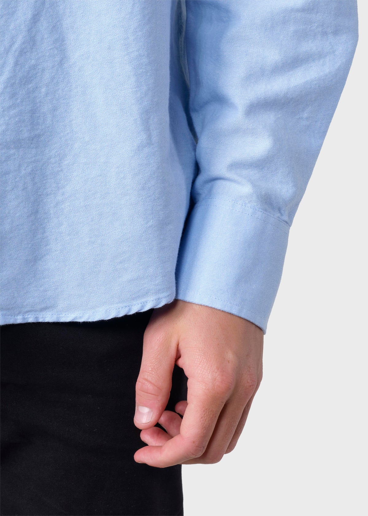 Klitmøller Collective ApS Basic shirt GOTS Shirts Blue melange