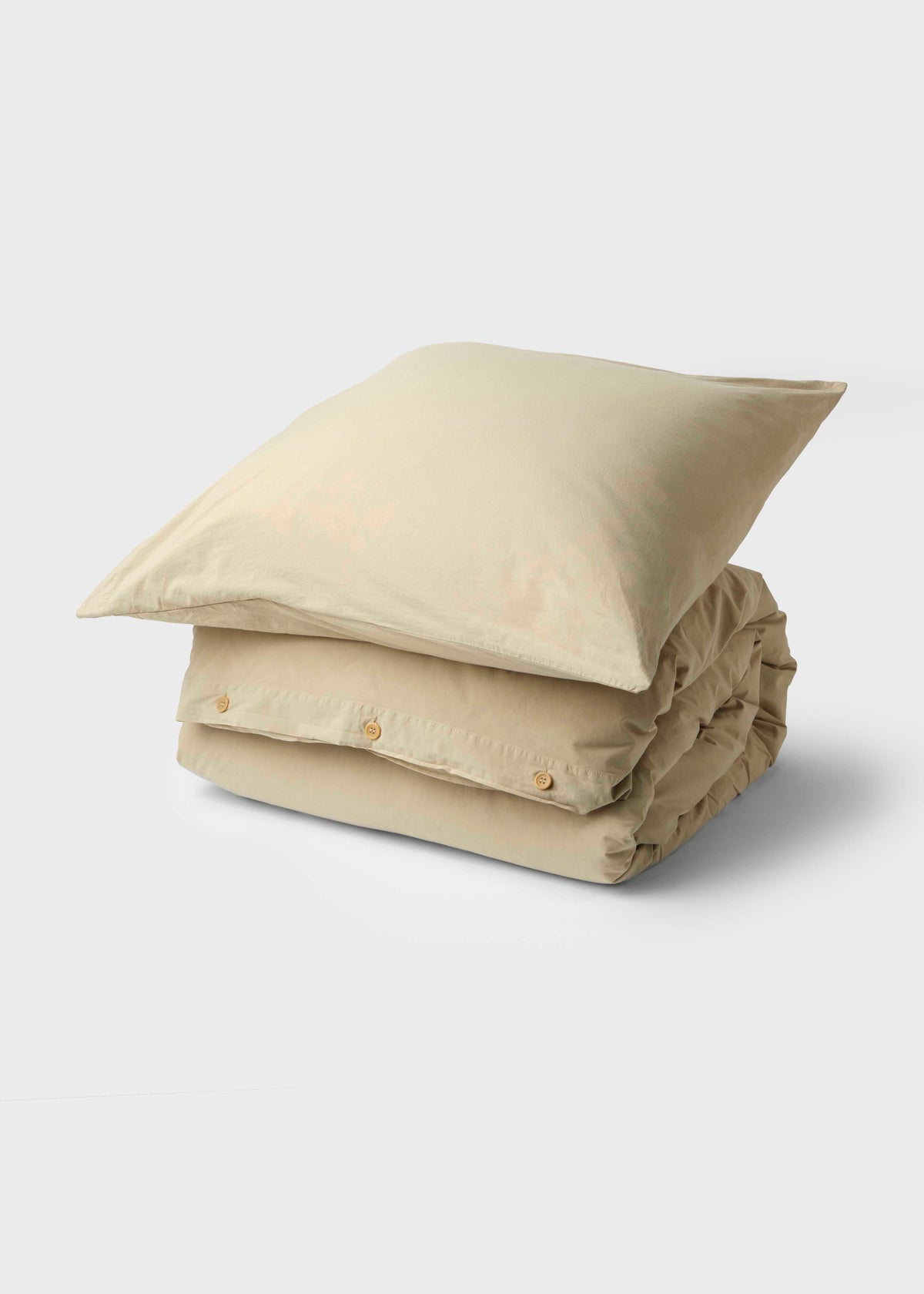 Klitmøller Collective Home Bed set - Plain - 140 x 220 + 60 x 70 Textiles Sand