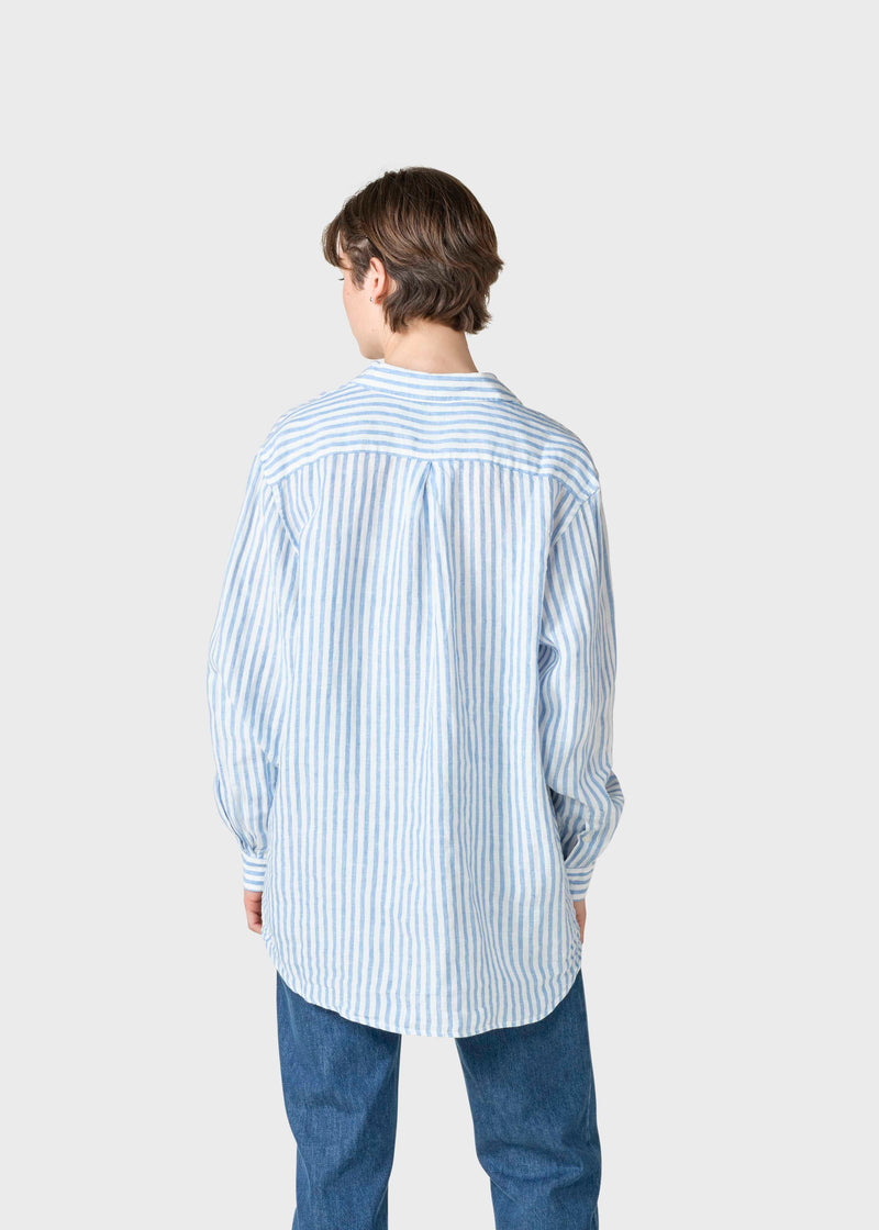 Klitmøller Collective ApS Belinda linen shirt  Shirts Cream/light blue