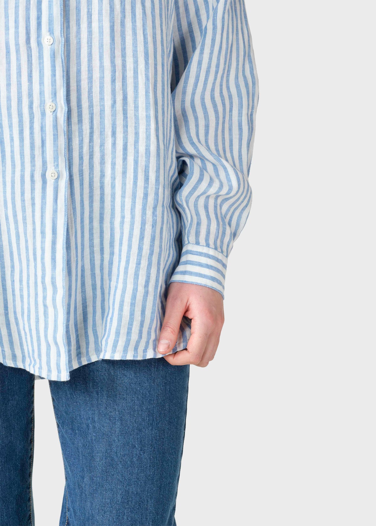 Klitmøller Collective ApS Belinda linen shirt  Shirts Cream/light blue