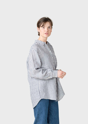 Klitmøller Collective ApS Belinda linen shirt  Shirts Cream/navy