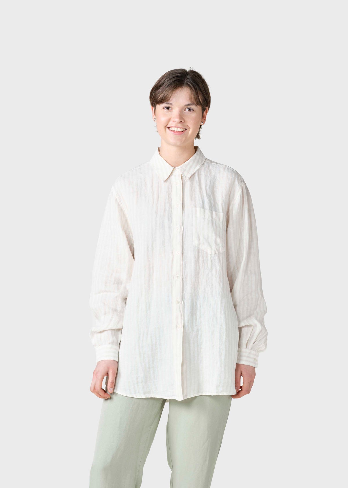 Klitmøller Collective ApS Belinda linen shirt  Shirts Cream/sand