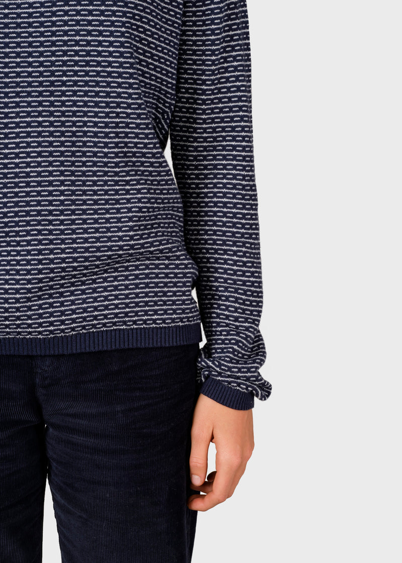 Klitmøller Collective ApS Silje knit Knitted sweaters Navy/cream