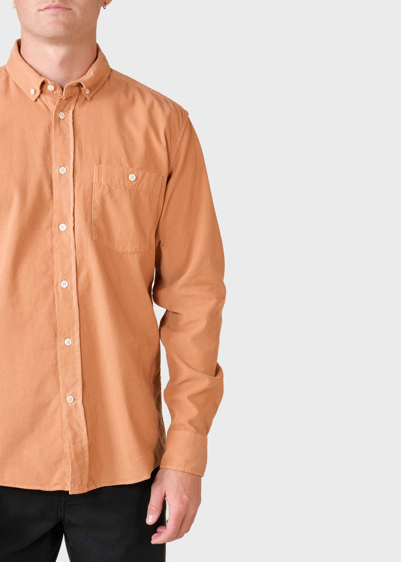 Klitmøller Collective ApS Benjamin corduroy shirt Shirts Camel