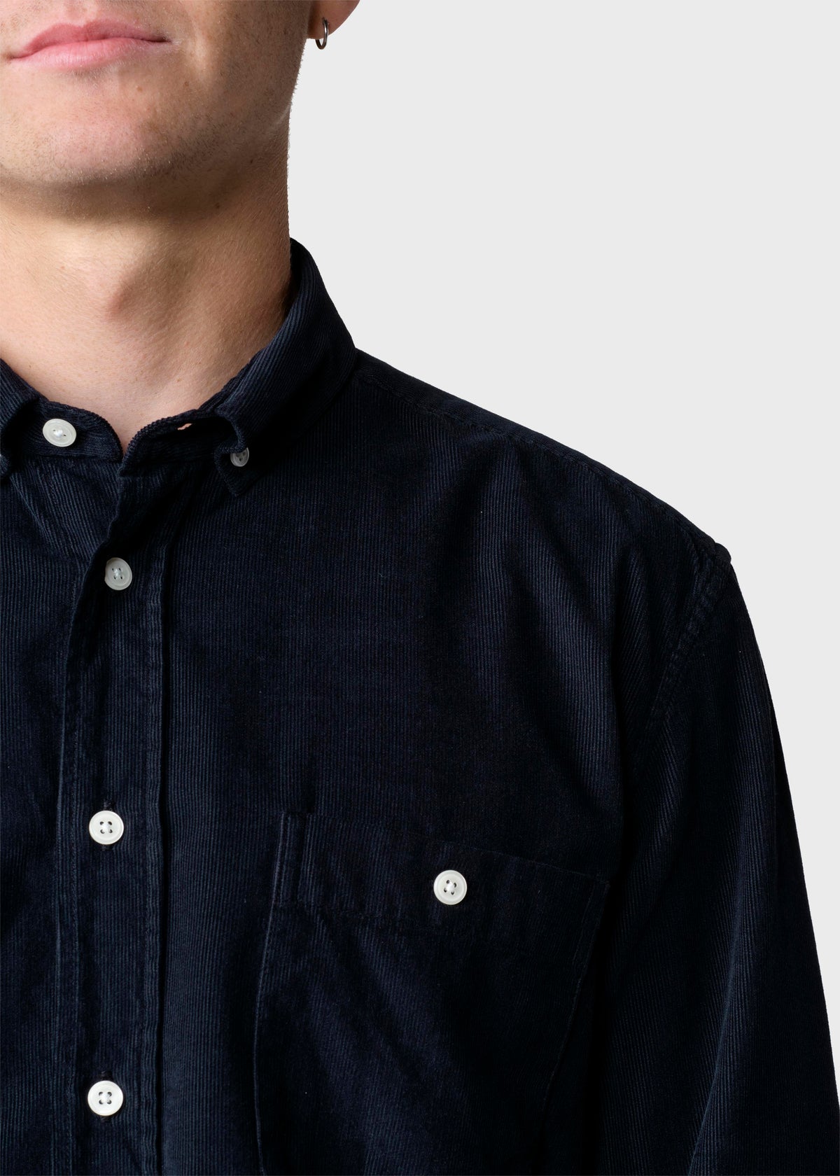 Klitmøller Collective ApS Benjamin corduroy shirt Shirts Navy