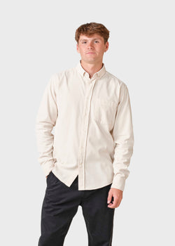 Klitmøller Collective ApS Benjamin corduroy shirt Shirts Pastel sand