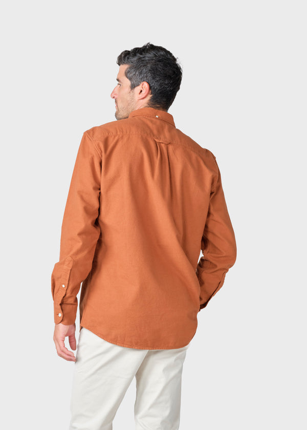 Klitmøller Collective ApS Benjamin flannel shirt Shirts Rust