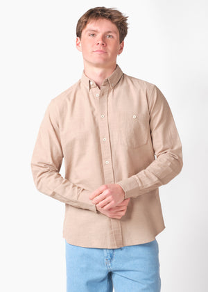 Klitmøller Collective ApS Benjamin linen shirt OCS Shirts Cashew