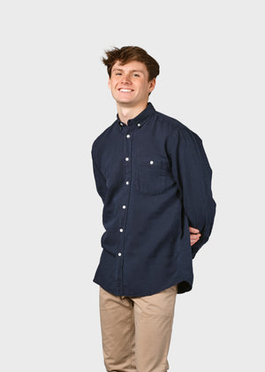 Klitmøller Collective ApS Benjamin linen shirt OCS Shirts Navy