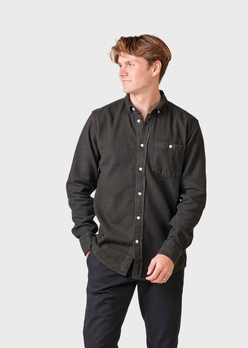 Klitmøller Collective ApS Benjamin lumber shirt Shirts Olive overdye