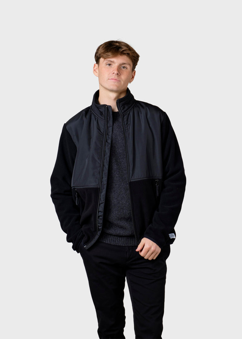Klitmøller Collective ApS Midi fleece jacket Jackets Black/black