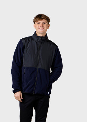 Klitmøller Collective ApS Midi fleece jacket Jackets Black/navy