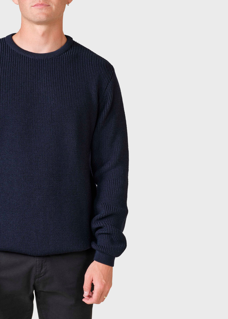 Klitmøller Collective ApS Benny knit  Knitted sweaters Navy