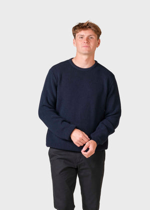 Klitmøller Collective ApS Benny knit  Knitted sweaters Navy