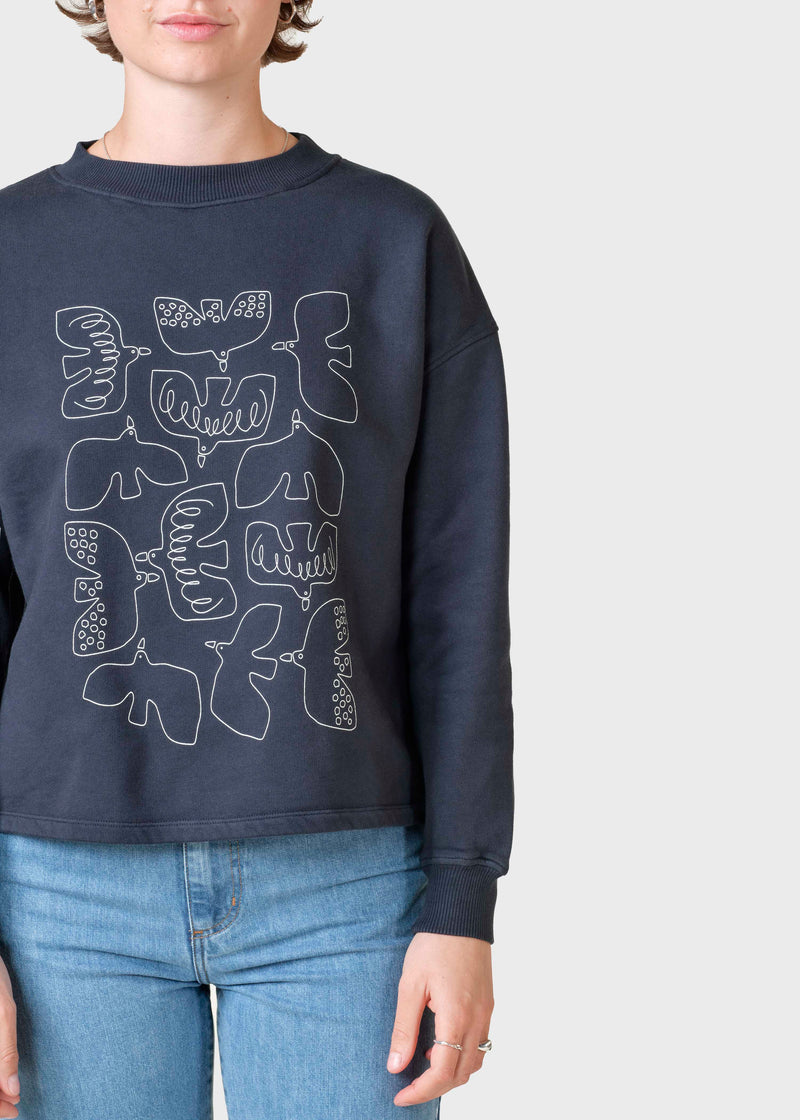 Klitmøller Collective ApS Berit sweatshirt Sweatshirts Navy/cream