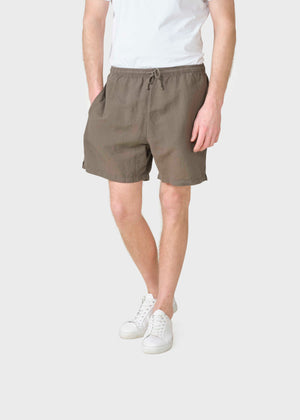 Klitmøller Collective ApS Bertram linen shorts  Walkshorts Taupe