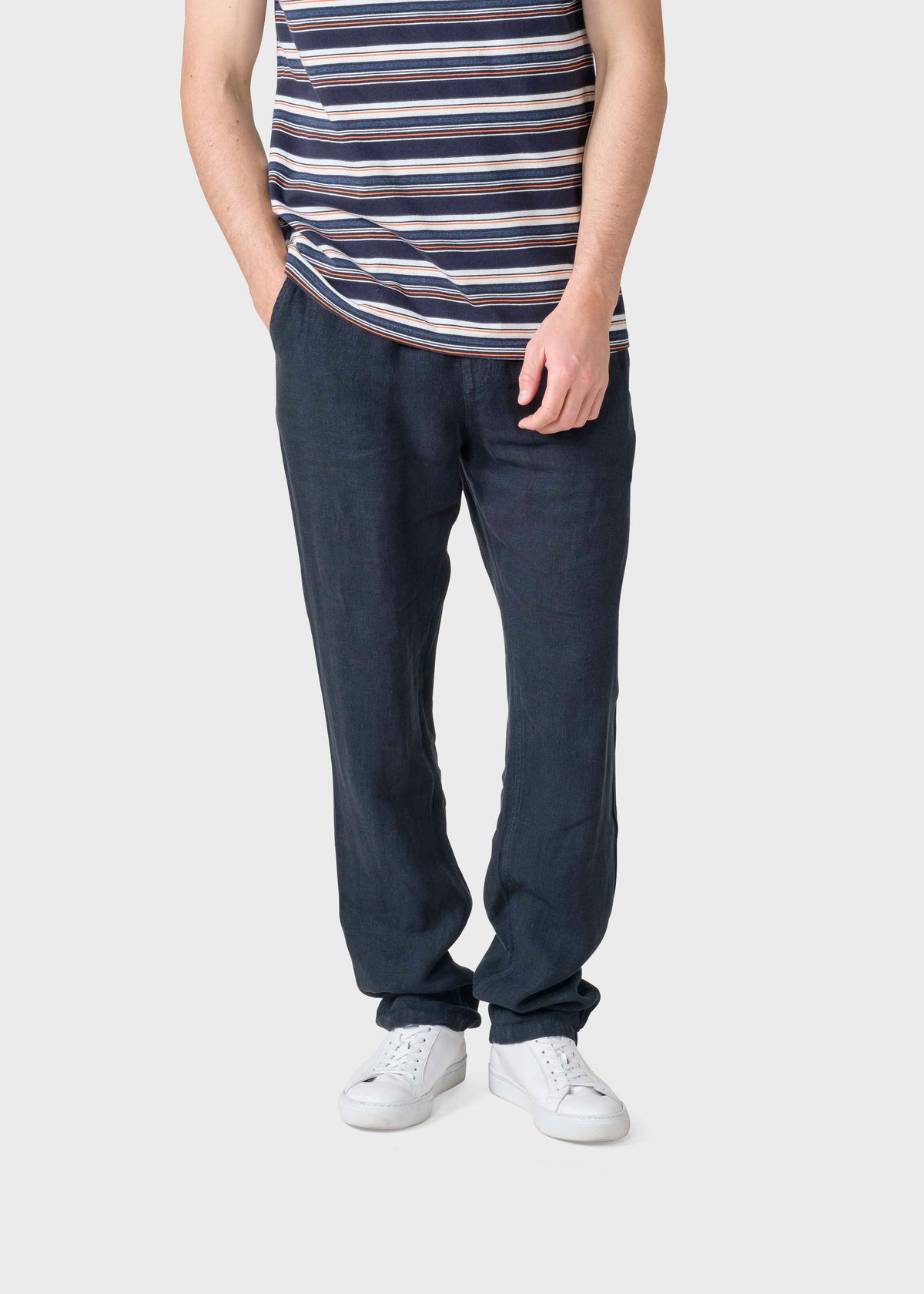 Klitmøller Collective ApS Birger Cotton/Linen pants Pants Navy