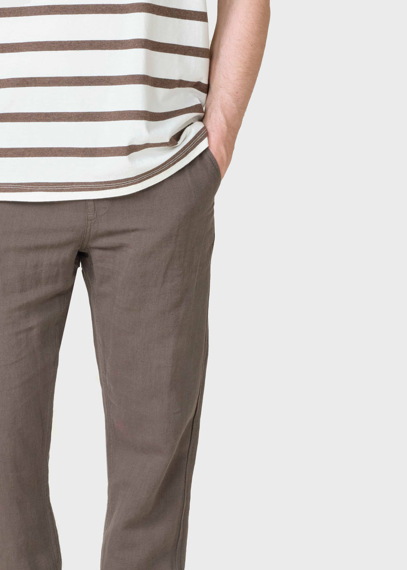 Klitmøller Collective ApS Birger Cotton/linen pant Pants Taupe