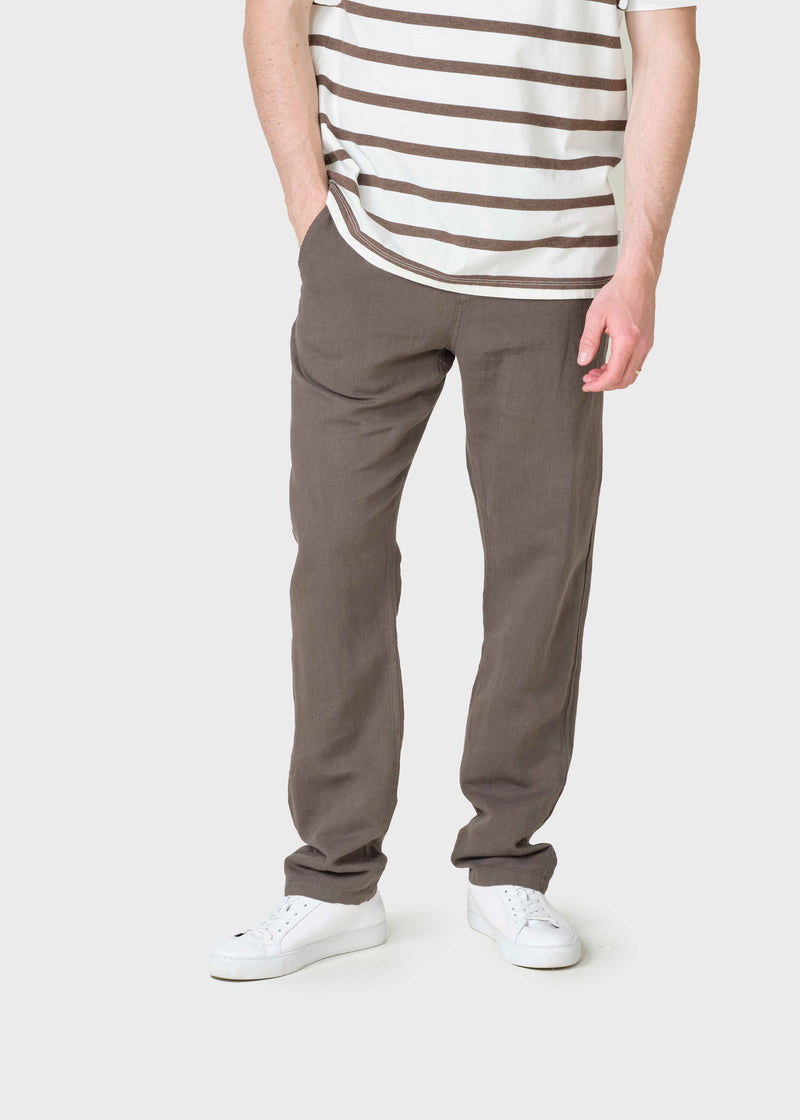 Klitmøller Collective ApS Birger Cotton/linen pant Pants Taupe