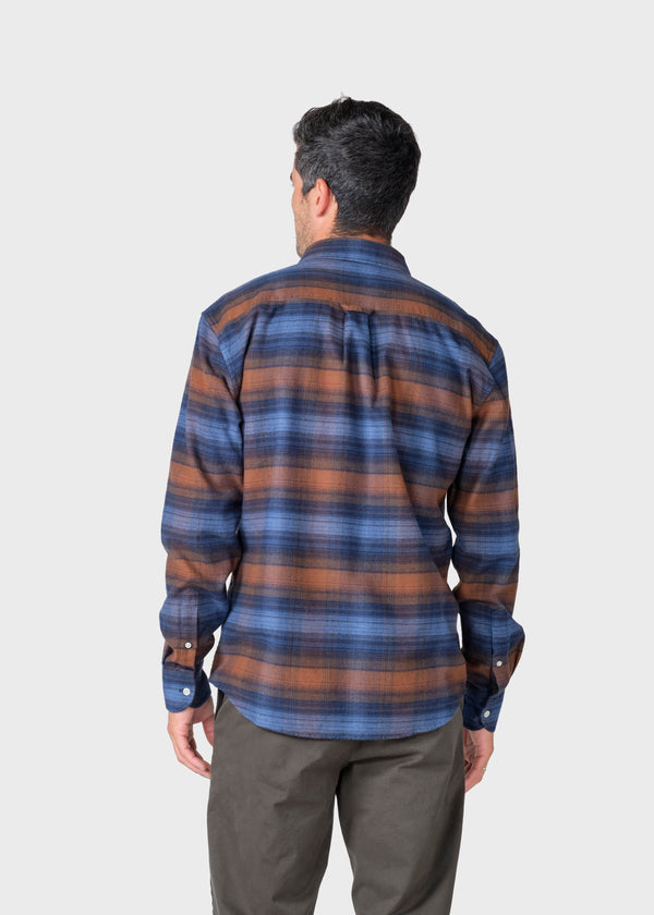 Klitmøller Collective ApS Bobby shirt Shirts Navy/rust