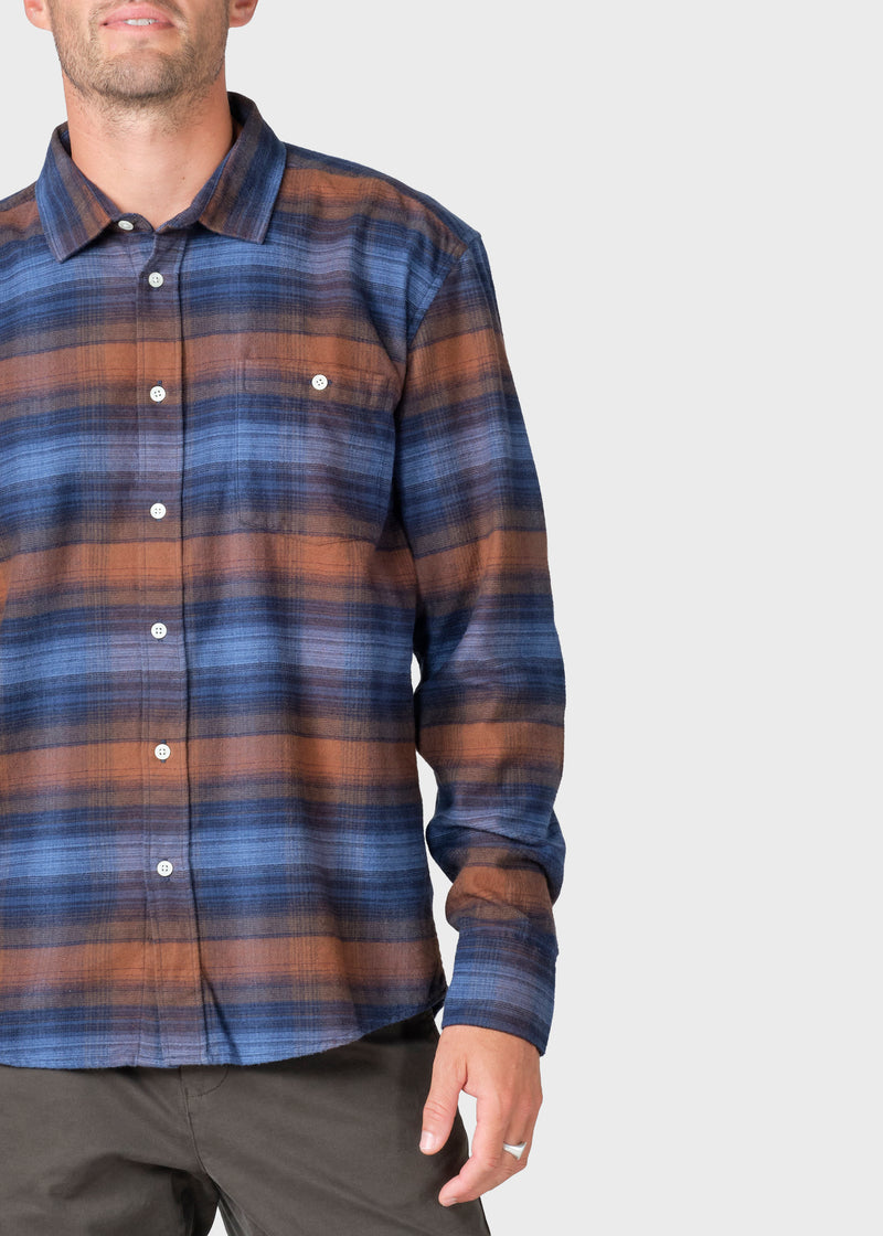 Klitmøller Collective ApS Bobby shirt Shirts Navy/rust