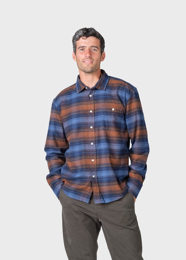 Klitmøller Collective ApS Bobby shirt Shirts Navy/rust