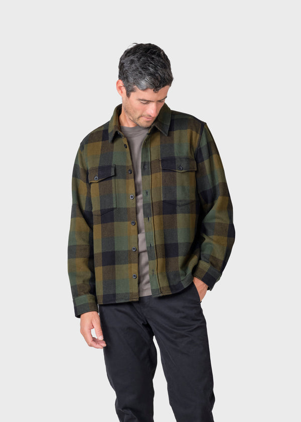 Klitmøller Collective ApS Casper shirt Jackets Olive check