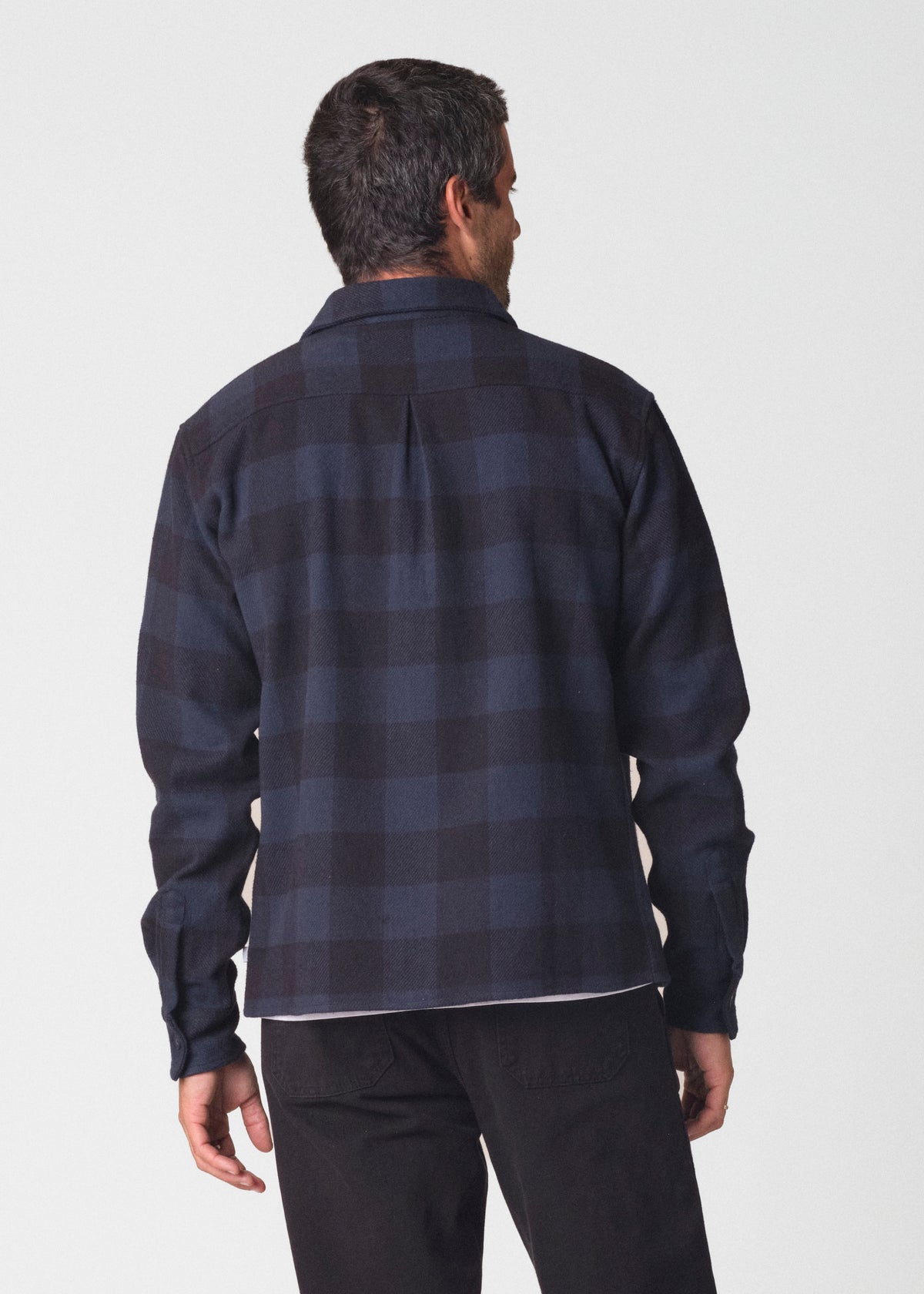 Klitmøller Collective ApS Casper shirt GOTS Jackets Navy check