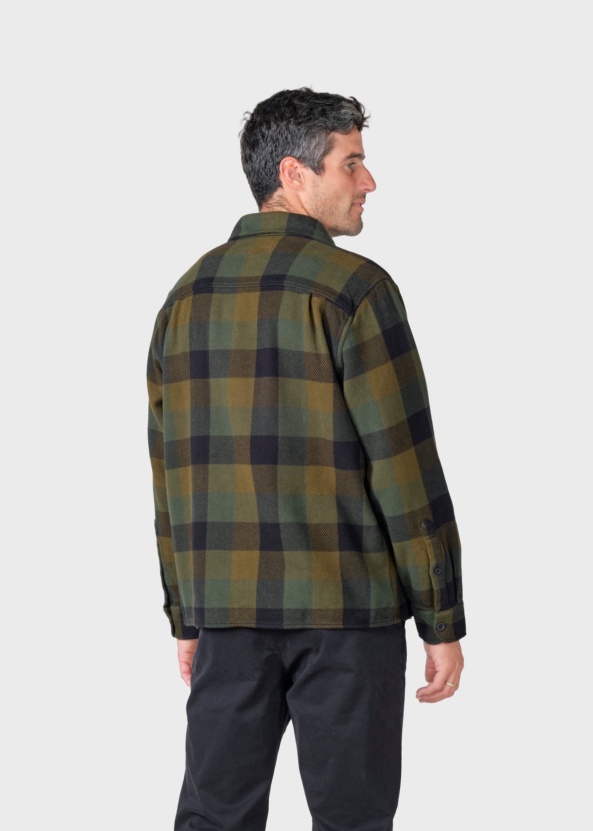Klitmøller Collective ApS Casper shirt GOTS Jackets Olive check