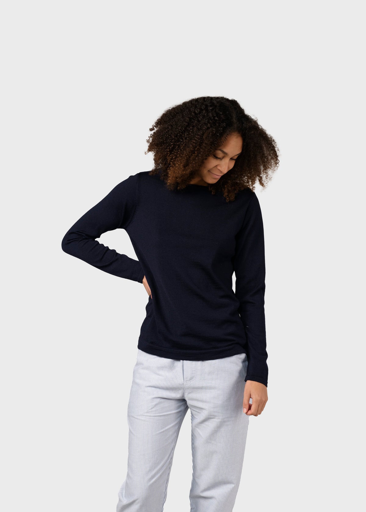 Klitmøller Collective ApS Charlotte knit Knitted sweaters Navy