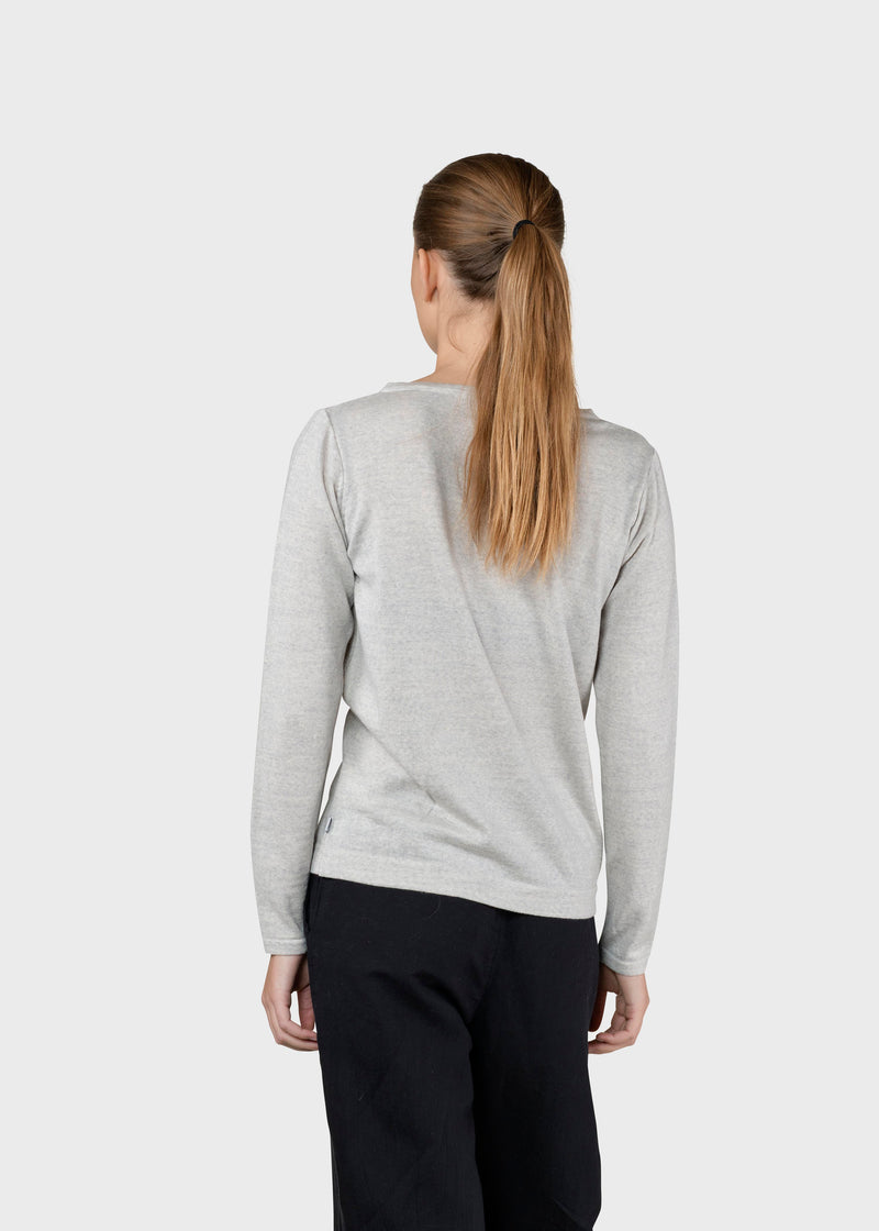 Klitmøller Collective ApS Charlotte knit Knitted sweaters Pastel grey