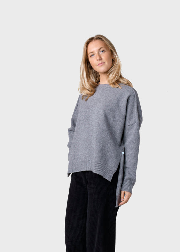 Klitmøller Collective ApS Cirkeline knit Knitted sweaters Light grey