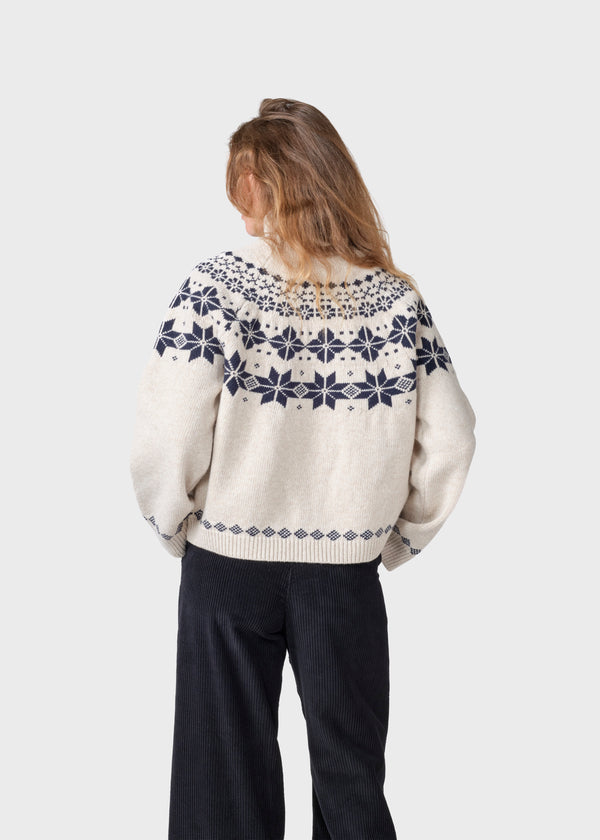 Klitmøller Collective ApS Claire knit Knitted sweaters Pastel sand/navy