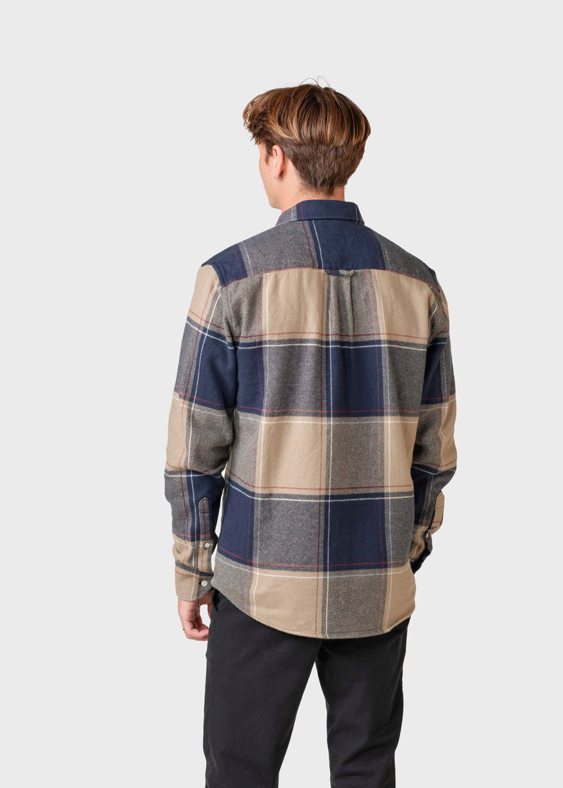 Klitmøller Collective ApS Claus shirt  Shirts Sand/navy/red