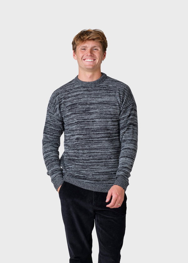 Klitmøller Collective ApS Cooper knit Knitted sweaters Black/light grey