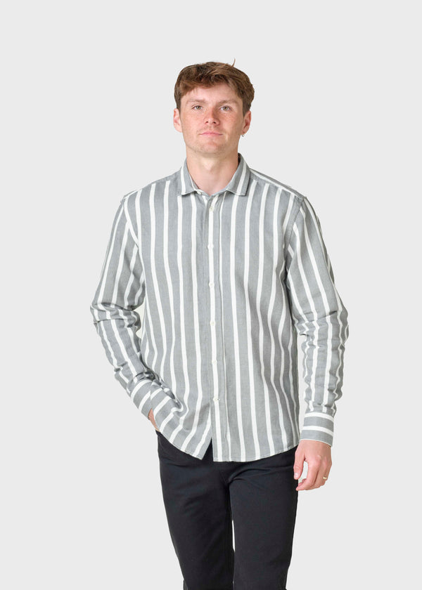 Klitmøller Collective ApS Cornelius shirt Shirts White/taupe