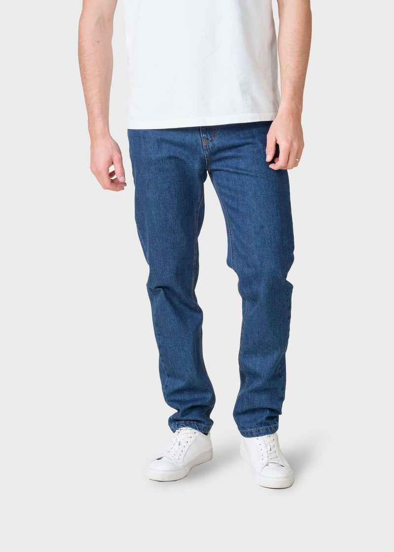 Klitmøller Collective ApS Dan denim pants Pants Dark blue stonewash