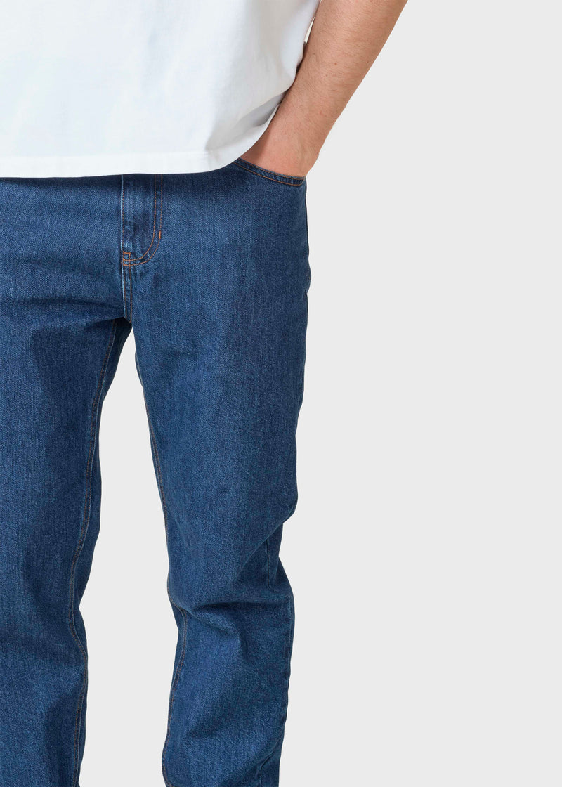 Klitmøller Collective ApS Dan denim pants Pants Dark blue stonewash