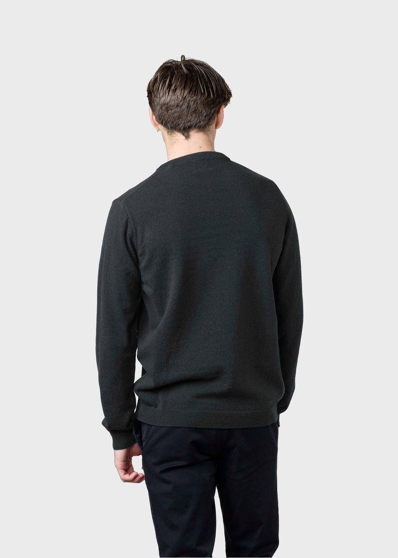 Klitmøller Collective ApS Daniel knit Knitted sweaters Anthracite